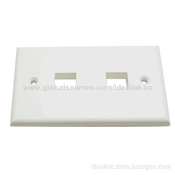 Faceplate, US Style, Measures 115 x 70mm, OEM Orders are Welcome, UL Approval